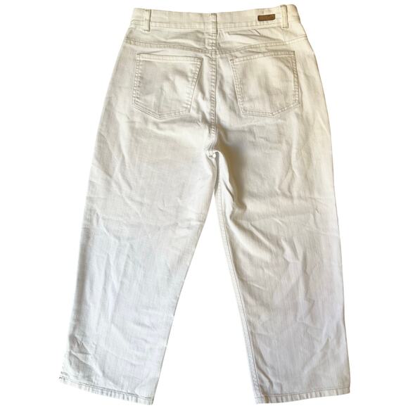 Gloria Vanderbilt Women Adriana Jeans size 8 White Straight Leg Mid Rise Bootcut - Picture 11 of 11